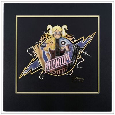 Lot # 222: PHANTOM OF THE PARADISE - Original MIxed Media, Hand-painted, Signed Artwork (21.5" x 20") Framed Without Glass; Mint on Black Illustration Board