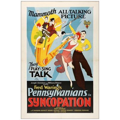 Lot # 239: SYNCOPATION - One-Sheet (27" x 41"); Very Fine Folded