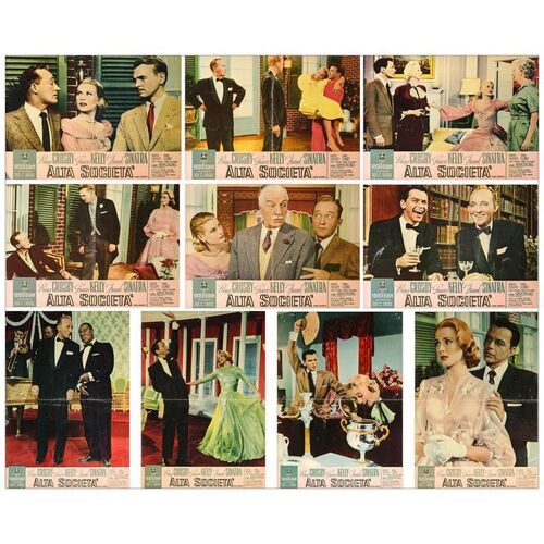 Lot # 243: HIGH SOCIETY - Italian Photobusta Set (10) (19" x 26.5"); Very Fine- Folded