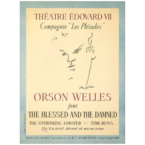 Lot # 252: THE BLESSED AND THE DAMNED - French Grande (62.2" x 44"); Very Fine+ on Linen, Full-Bleed