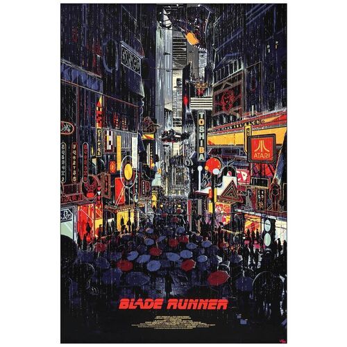 Lot # 258: BLADE RUNNER - Hand Numbered Limited Edition Screen Print (24" x 36"); Near Mint Rolled