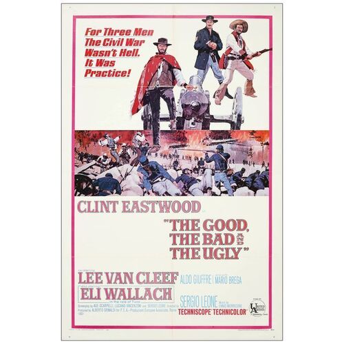 Lot # 264: THE GOOD, THE BAD AND THE UGLY - One-Sheet (27" x 41"); Very Fine+ Folded