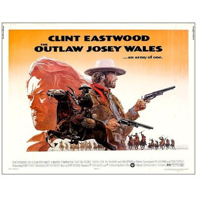 Lot # 265: THE OUTLAW JOSEY WALES - Half Sheet (22" x 28"); Very Fine- Rolled