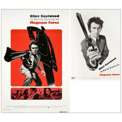 Lot # 266: MAGNUM FORCE - One-Sheet & Promo Poster (27" x 41" & 20" x 28"); International & Canadian Promotion; Very Fine+ Folded & Rolled