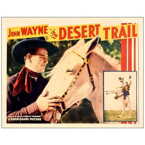 Lot # 279: THE DESERT TRAIL - Half Sheet (22" x 28"); Very Fine- on Paper
