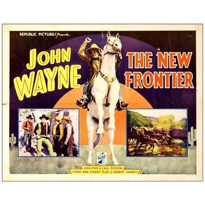 Lot # 289: THE NEW FRONTIER - Half Sheet (22" x 28"); Fine+ Folded
