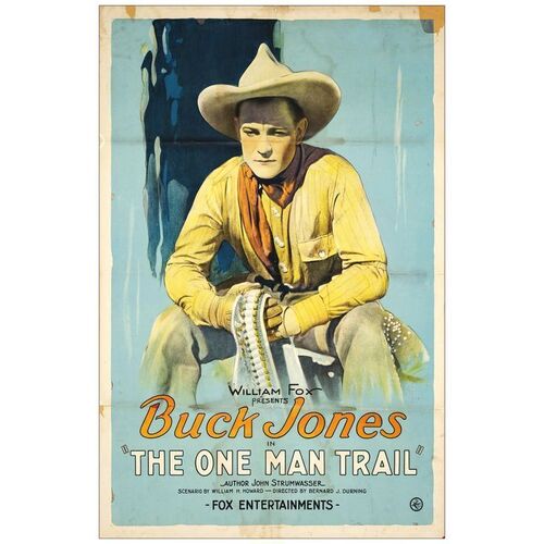 Lot # 291: THE ONE MAN TRAIL - One-Sheet (27" x 41"); Very Good+ on Linen