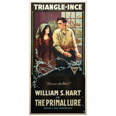 Lot # 292: THE PRIMAL LURE - Three Sheet (41" x 79"); Very Fine- on Linen