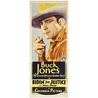 Lot # 294: RIDIN' FOR JUSTICE - Insert (14" x 36"); Style C; Very Fine- on Linen