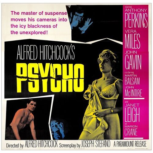 Lot # 307: PSYCHO - Six Sheet (79" x 81"); Very Fine+ Folded