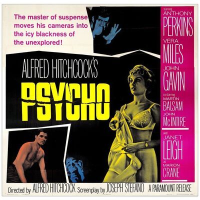 Lot # 307: PSYCHO - Six Sheet (79" x 81"); Very Fine+ Folded