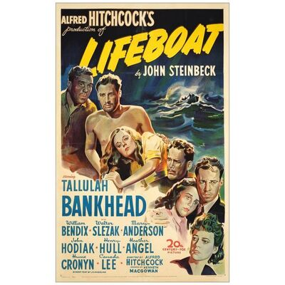 Lot # 313: LIFEBOAT - One-Sheet (27" x 41"); Fine on Linen