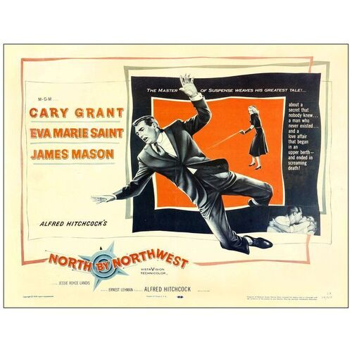 Lot # 314: NORTH BY NORTHWEST - Half Sheet (22" x 28"); Fine+ on Paper