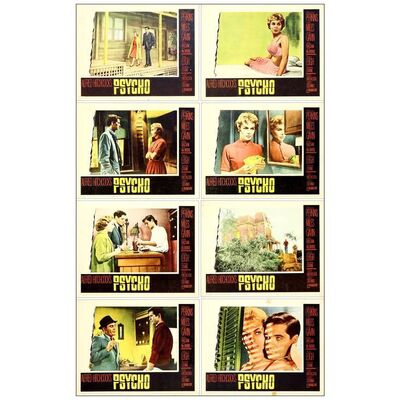 Lot # 316: PSYCHO - Lobby Card Set (8) (11" x 14"); Very Fine