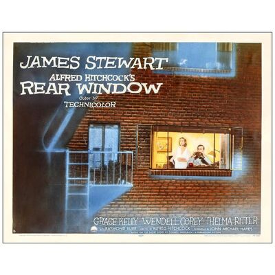 Lot # 322: REAR WINDOW - Half Sheet (22" x 28"); Style B; Fine- on Paper