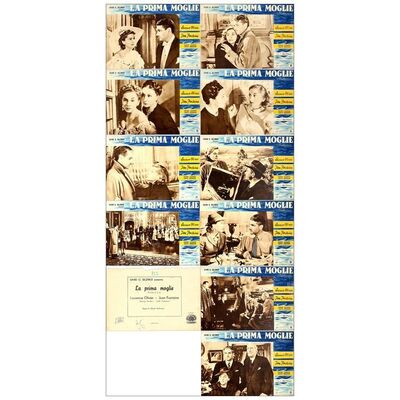 Lot # 324: REBECCA - Italian Photobusta Set (10) (13" x 18.75"); Fine+ Folded