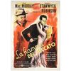 Lot # 333: DOUBLE INDEMNITY - First Post-War Release Italian 2-Fogli (39" x 54.5"); Very Fine- on Linen
