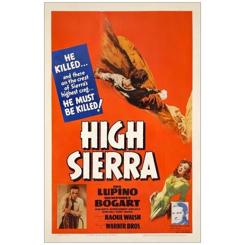 Lot # 344: HIGH SIERRA - One-Sheet (27" x 41"); Fine+ on Linen