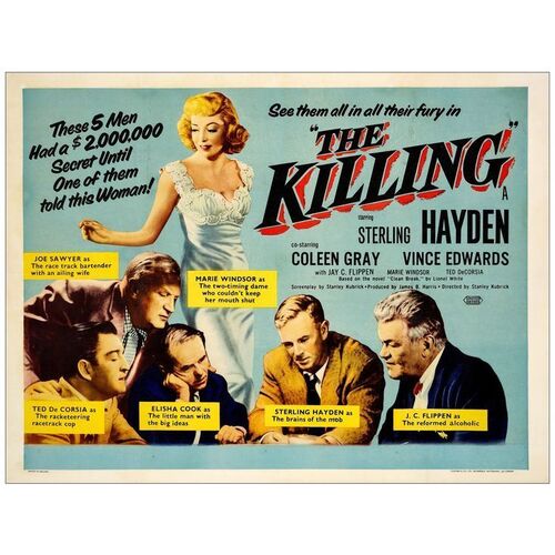 Lot # 346: THE KILLING - British Quad (30" x 40"); Very Fine on Linen