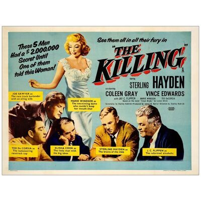 Lot # 346: THE KILLING - British Quad (30" x 40"); Very Fine on Linen