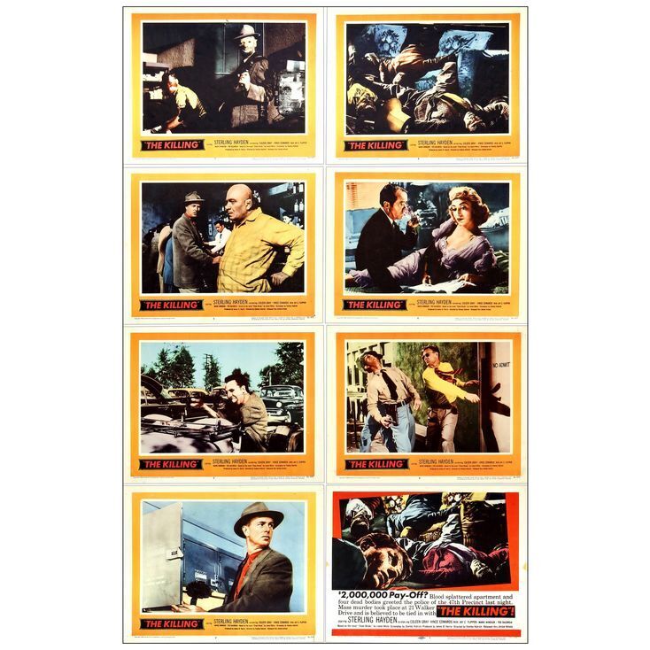 Lot # 347: THE KILLING - Lobby Card Set (8) (11 x 14 ); Very Fine-