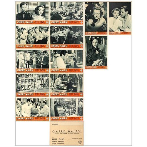 Lot # 351: THE LETTER - Italian Photobusta Set (13) (13.5" x 19.25"); Very Fine