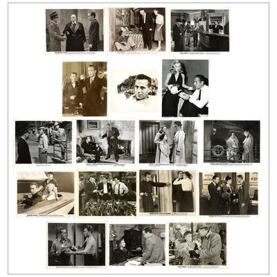 Lot # 354: THE MALTESE FALCON & OTHER LOT - Studo Release Photos (17) (8" x 10"); Fine