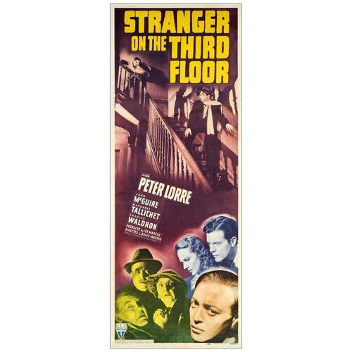 Lot # 359: STRANGER ON THE THIRD FLOOR - Insert (14" x 36"); Fine on Paper