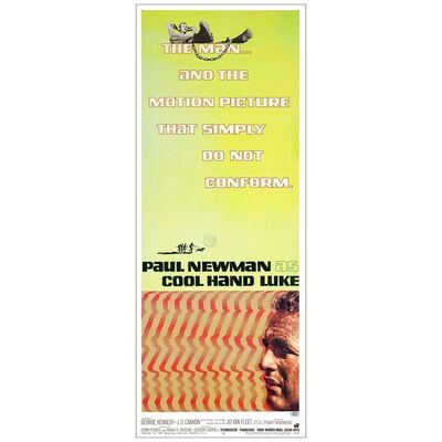 Lot # 376: COOL HAND LUKE - Insert (14" x 36"); Very Fine on Paper