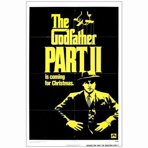 Lot # 379: THE GODFATHER PART II - One-Sheet (27" x 41"); Advance; Very Fine- Folded