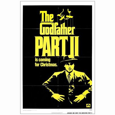 Lot # 379: THE GODFATHER PART II - One-Sheet (27" x 41"); Advance; Very Fine- Folded