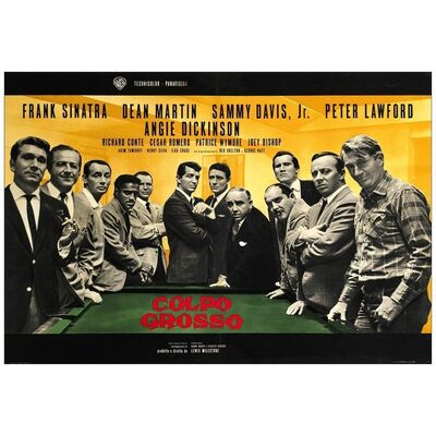 Lot # 388: OCEAN'S ELEVEN - Italian Photobusta (36" x 27.5"); Very Fine on Linen