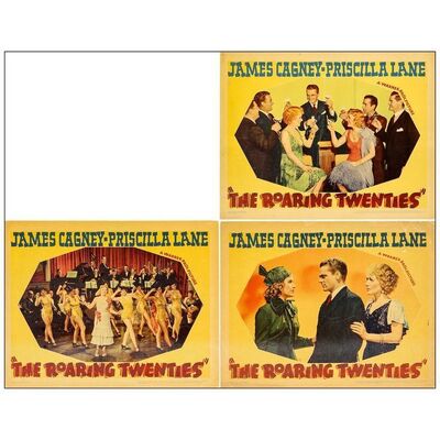 Lot # 390: THE ROARING TWENTIES - Lobby Cards (3) (11" x 14"); Very Fine-