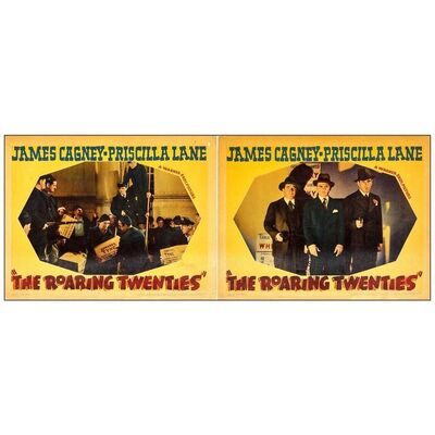 Lot # 391: THE ROARING TWENTIES - Lobby Cards (2) (11" x 14"); Very Fine-