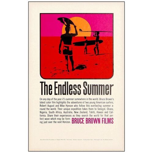 Lot # 397: THE ENDLESS SUMMER - Special Poster (11" x 17"); College Wilding Posrter; Near Mint Rolled