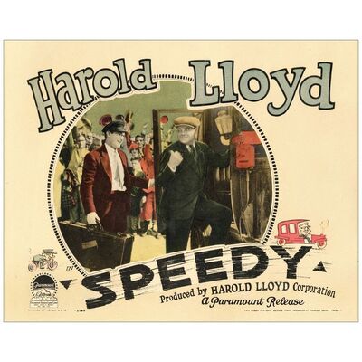 Lot # 402: SPEEDY - Lobby Card (11" x 14"); Babe Ruth Card; Fine+