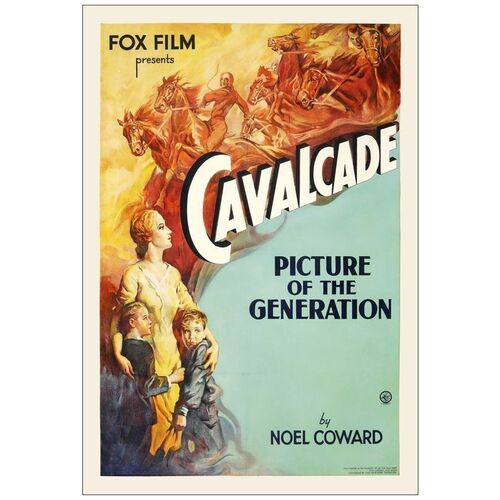 Lot # 403: CAVALCADE - One-Sheet (28" x 41"); Fine- on Linen