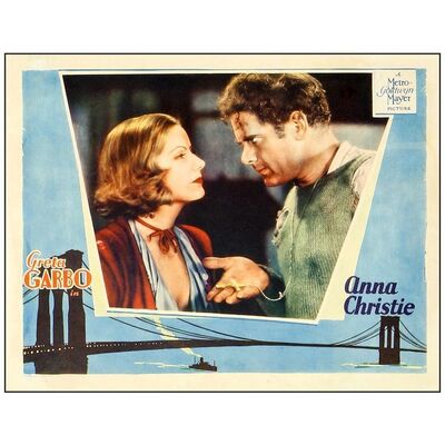 Lot # 410: ANNA CHRISTIE - Lobby Card (11" x 14"); From the Woodhall Collection; Very Fine-