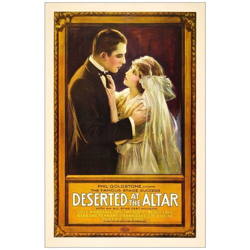 Lot # 415: DESERTED AT THE ALTER - One-Sheet (27" x 41"); Stone Litho; Very Fine- on Linen