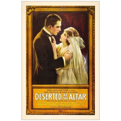 Lot # 415: DESERTED AT THE ALTER - One-Sheet (27" x 41"); Stone Litho; Very Fine- on Linen