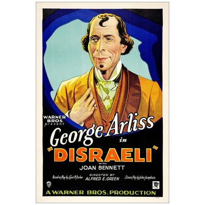 Lot # 416: DISRAELI - One-Sheet (27" x 41"); Style A, Stone Litho; Very Fine+ on Linen