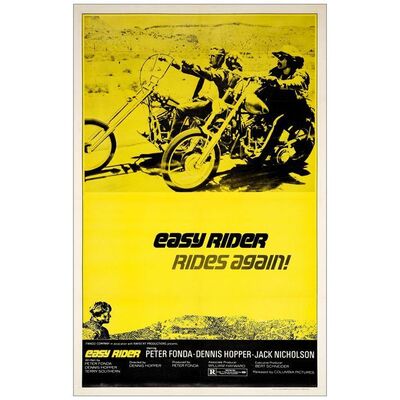 Lot # 418: EASY RIDER - One-Sheet (27" x 41"); Very Fine- on Linen