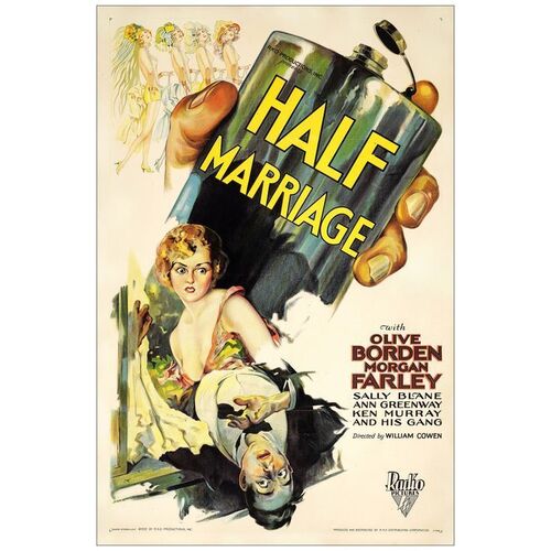 Lot # 426: HALF MARRIAGE - One-Sheet (27" x 41"); Fine on Linen