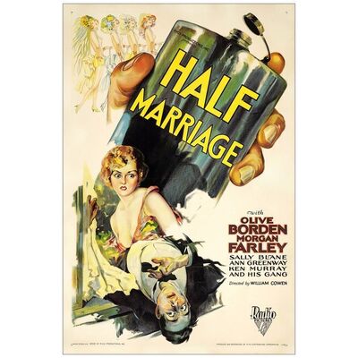Lot # 426: HALF MARRIAGE - One-Sheet (27" x 41"); Fine on Linen