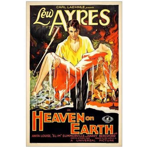 Lot # 427: HEAVEN ON EARTH - One-Sheet (27" x 41"); Very Fine- on Linen