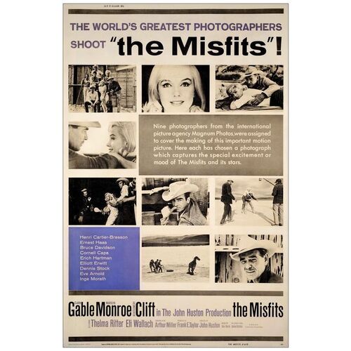 Lot # 434: THE MISFITS - 40" X 60"; Style Z; Very Fine- on Linen