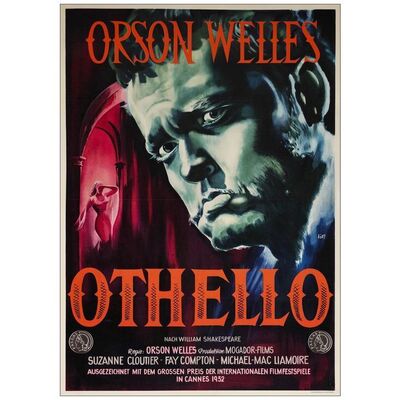Lot # 439: OTHELLO - First German Release Poster (24" x 34"); Very Fine+ on Linen