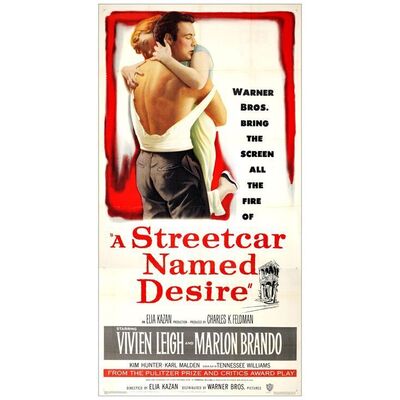 Lot # 448: STREETCAR NAMED DESIRE, A - Three Sheet (41" x 81"); Very Fine- Folded