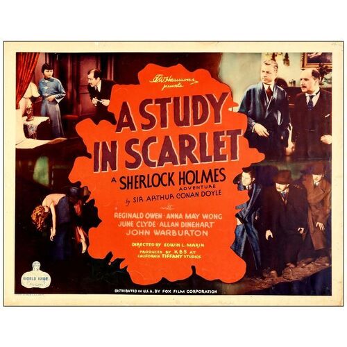 Lot # 459: STUDY IN SCARLETT, A - Half Sheet (22" x 28"); Very Fine- Rolled