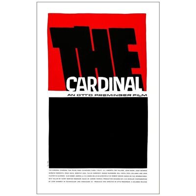 Lot # 463: THE CARDINAL - Silk Screen Poster (25" x 39"); Near Mint Rolled